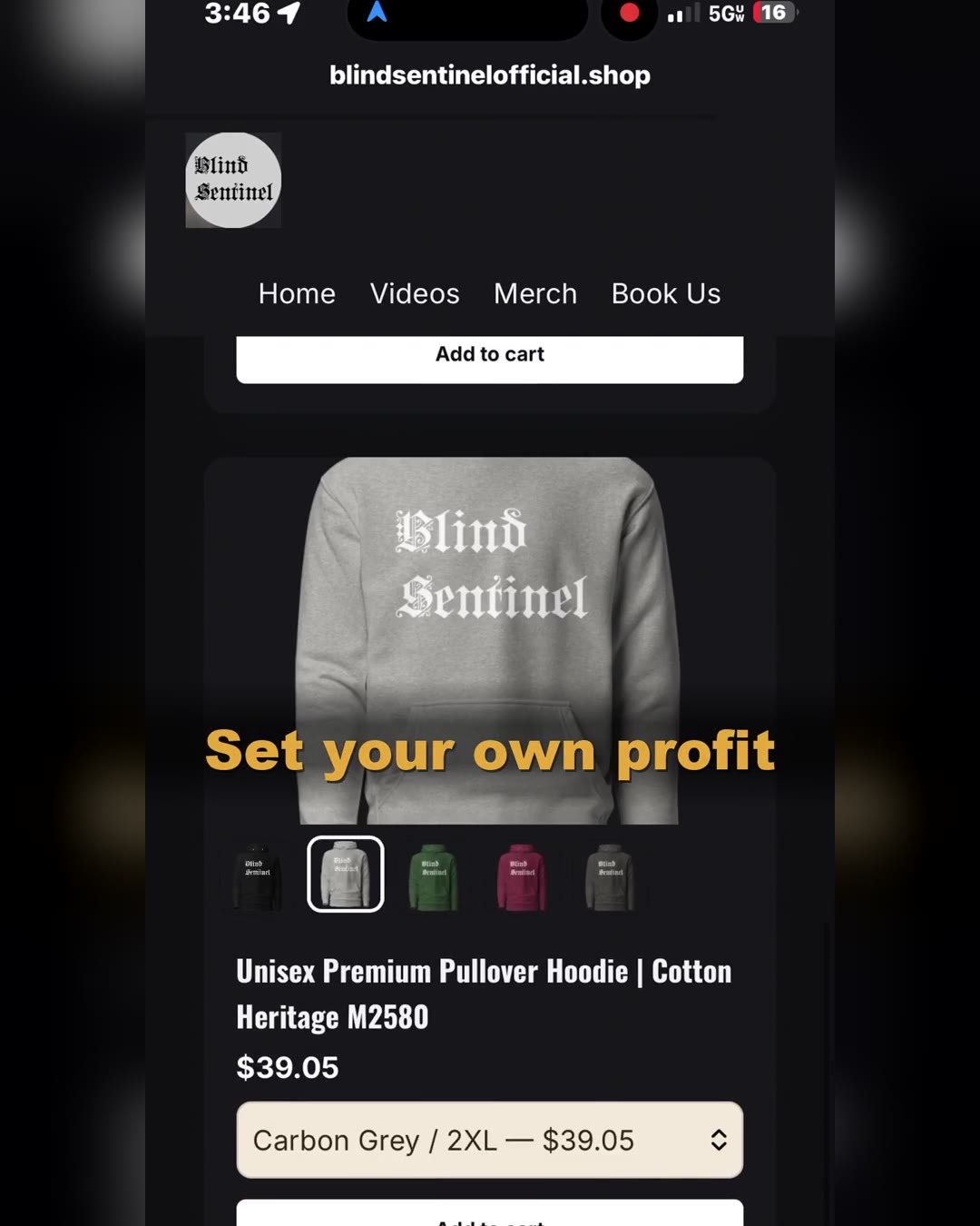 Sell merch